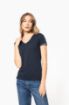 Afbeeldingen van Dames-t-shirt piqué V-hals