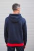 Afbeeldingen van Driekleurige unisex sweater met capuchon