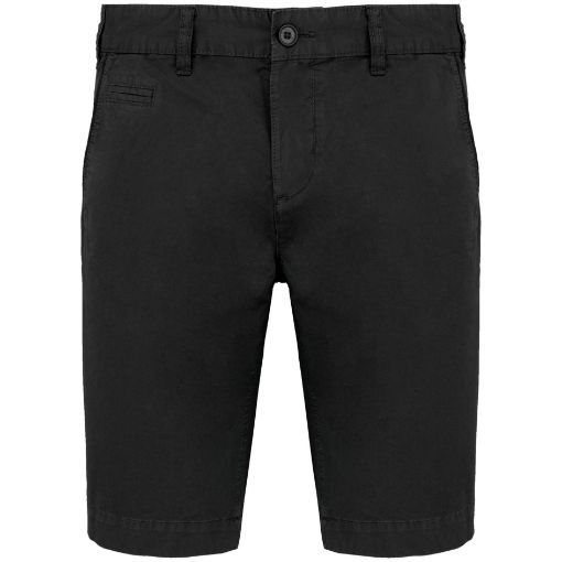 Afbeeldingen van Herenbermuda met verwassen look 38 FR Washed Charcoal