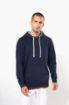Afbeeldingen van Unisex sweater met capuchon met contrasterend motief