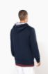 Afbeeldingen van Unisex sweater met capuchon met contrasterend motief