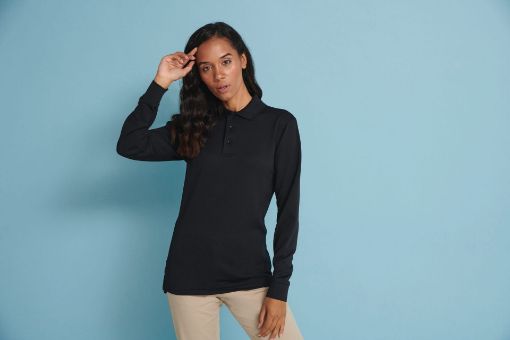 Afbeeldingen van Unisex Coolplus® Long Sleeved Polo Shirt