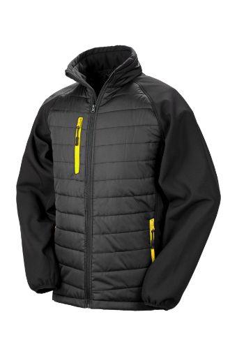 Picture of Black compass padded soft shell jacket