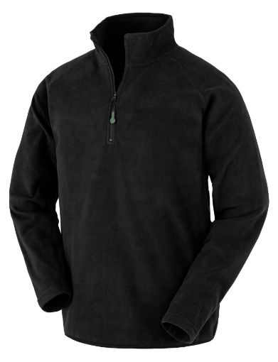 Afbeeldingen van Gerecycled microfleece met ritskraag