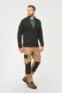Afbeeldingen van Met fleece gevoerde herencardigan.