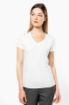 Afbeeldingen van Dames-t-shirt Supima® V-hals korte mouwen