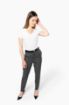 Afbeeldingen van Dames-t-shirt Supima® V-hals korte mouwen