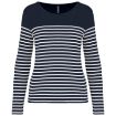 Afbeeldingen van Gestreept dames-t-shirt lange mouwen