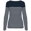 Afbeeldingen van Gestreept dames-t-shirt lange mouwen