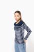 Afbeeldingen van Gestreept dames-t-shirt lange mouwen