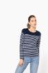 Afbeeldingen van Gestreept dames-t-shirt lange mouwen