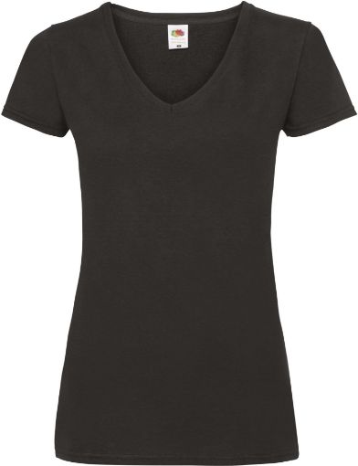 Afbeeldingen van Lady-fit Valueweight V-neck T (61-398-0)
