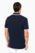 Image de Polo homme manches courtes à liserés contrastés