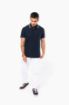 Image de Polo homme manches courtes à liserés contrastés