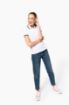 Image de Polo femme manches courtes à liserés contrastés