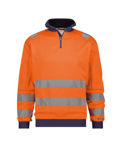 Image de Denver 280 - Sweat-shirt haute visibilité col 1/2 zip