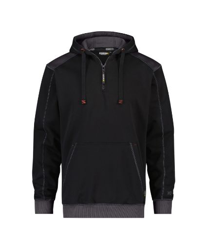 Image de Indy  340 - Sweat-shirt à capuche avec col 1/2 zip