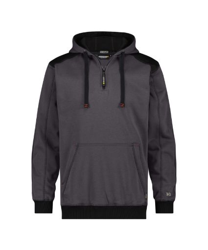 Image de Indy  340 - Sweat-shirt à capuche avec col 1/2 zip