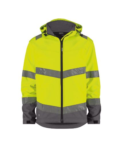 Afbeeldingen van Malaga 280 -Veste softshell haute visibilité avec capuche amovible