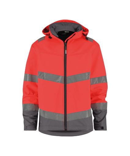 Afbeeldingen van Malaga 280 -Veste softshell haute visibilité avec capuche amovible
