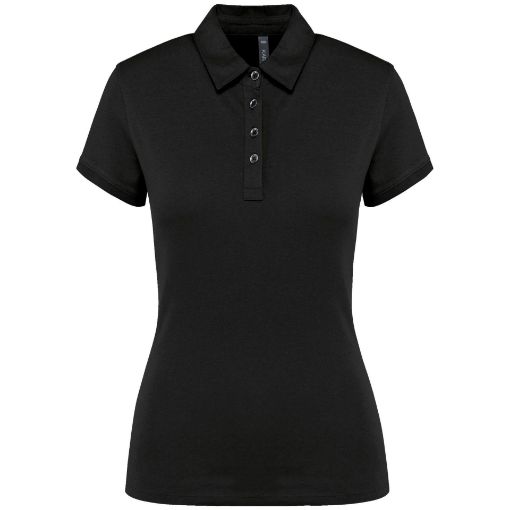Bild von Jersey-Kurzarm-Polohemd für Damen