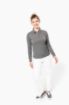 Bild von Langarm-Polohemd für Damen aus Jersey