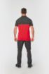 Bild von Zweifarbiges Kurzarm-Unisex-Polohemd