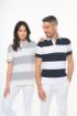 Bild von Gestreiftes Polohemd mit kurzen Ärmeln, Unisex