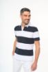 Bild von Gestreiftes Polohemd mit kurzen Ärmeln, Unisex