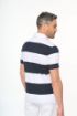 Bild von Gestreiftes Polohemd mit kurzen Ärmeln, Unisex