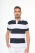 Bild von Gestreiftes Polohemd mit kurzen Ärmeln, Unisex