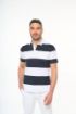 Bild von Gestreiftes Polohemd mit kurzen Ärmeln, Unisex