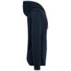Afbeeldingen van Unisex sweater met capuchon met contrasterend motief