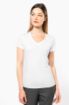 Image de T-shirt Supima® col V manches courtes femme