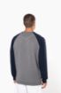 Bild von Zweifarbiges Herren-Sweatshirt French Terry mit Rundhalsausschnitt und Raglanärmeln AUS BIO-Baumwolle