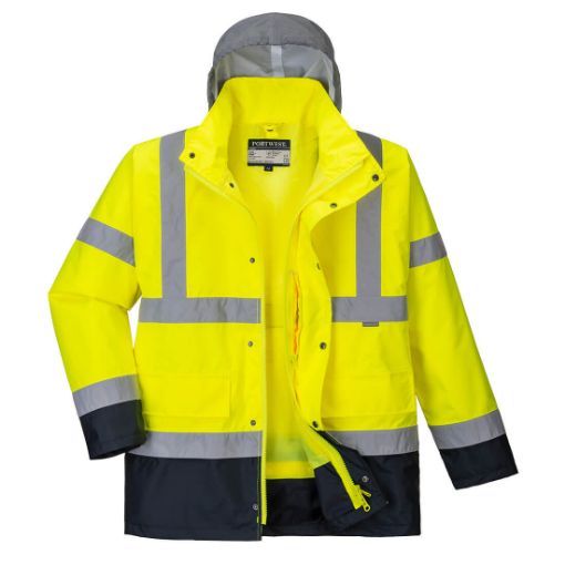 Image de Parka Hi-Vis bicolore contrastée Trafic 4 en 1