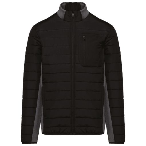Bild von Jacke aus zwei Materialien für Herren