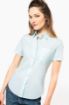 Bild von Popeline-Kurzarmhemd Baumwollpolyester pflegeleicht für Damen