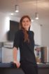 Bild von Ladies' Mandarin Shirt with Roll-tan Sleeve
