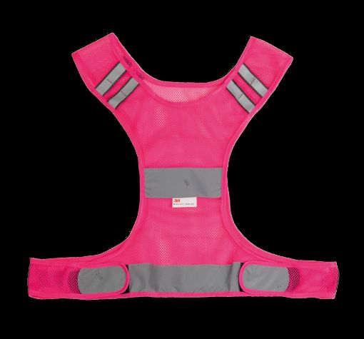 Bild von Sportweste aus Reflektierende Mesh Fluorescent Fuchsia