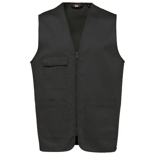 Bild von Unisex-Weste aus  Baumwollpolyester mit mehreren Taschen