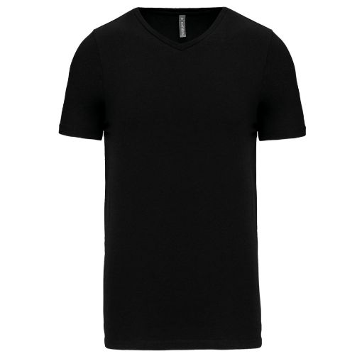 Image de T-shirt manches courtes col V homme