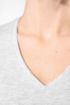 Image de T-shirt col V manches courtes femme