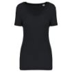 Image de T-shirt Lyocell TENCEL™ col V manches courtes femme