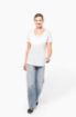 Image de T-shirt Lyocell TENCEL™ col V manches courtes femme