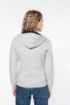 Image de Sweat-shirt zippé capuche contrastée femme