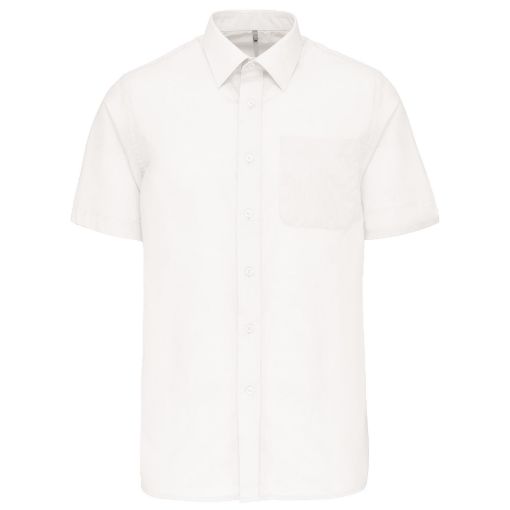 Image de Chemise popeline polycoton manches courtes entretien facile homme