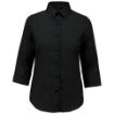 Image de Chemise popeline polycoton manches 3/4 entretien facile femme