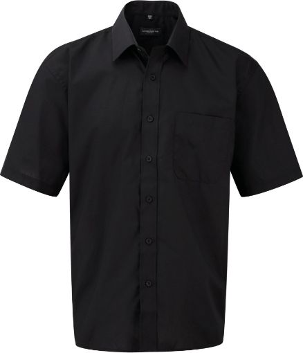 Image de Chemise homme popeline polycoton manches courtes