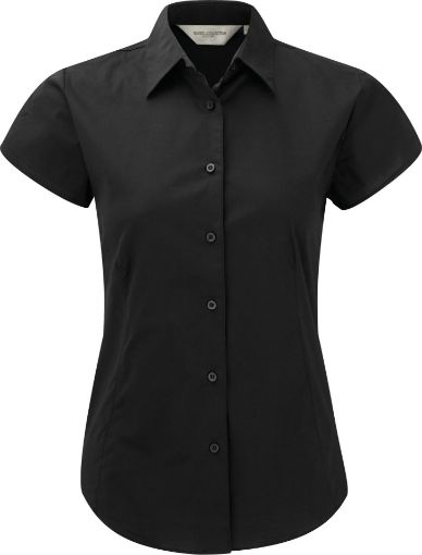 Image de Chemise fittée femme manches courtes